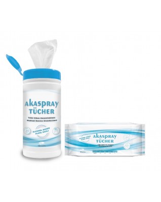 AKASPRAY TÜCHER Yüzeyler için Dezenfeksiyon Mendili