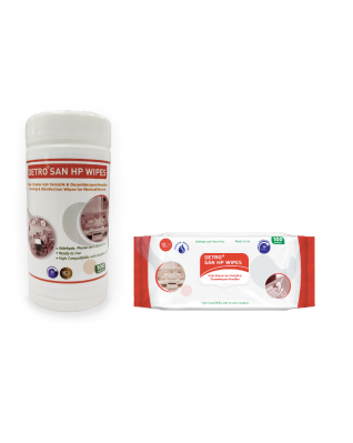 DETRO SAN HP WIPES Tıbbi Cihazlar ve Ekipmanlar için Hidrojen Peroksit Bazlı Dezenfeksiyon Mendilleri