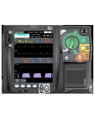 Philips HeartStart MRx Emergency Care Patient Monitor Screen Simulation for REALITi 360