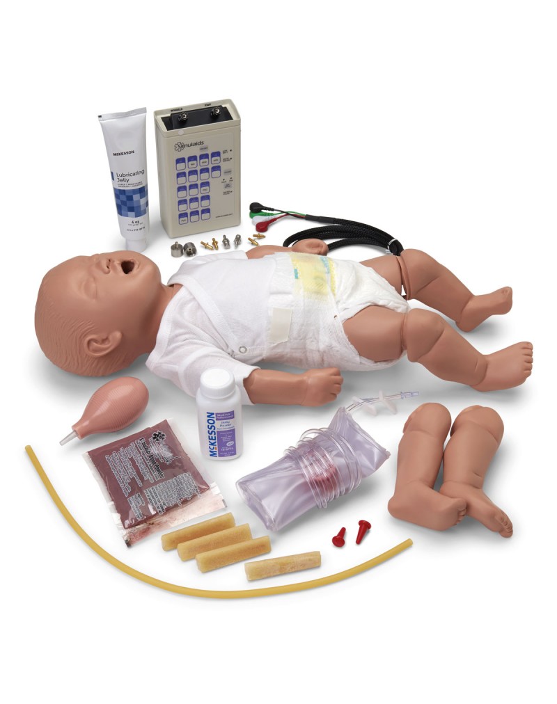 EKG simülatörüne sahip PALS mankeni
