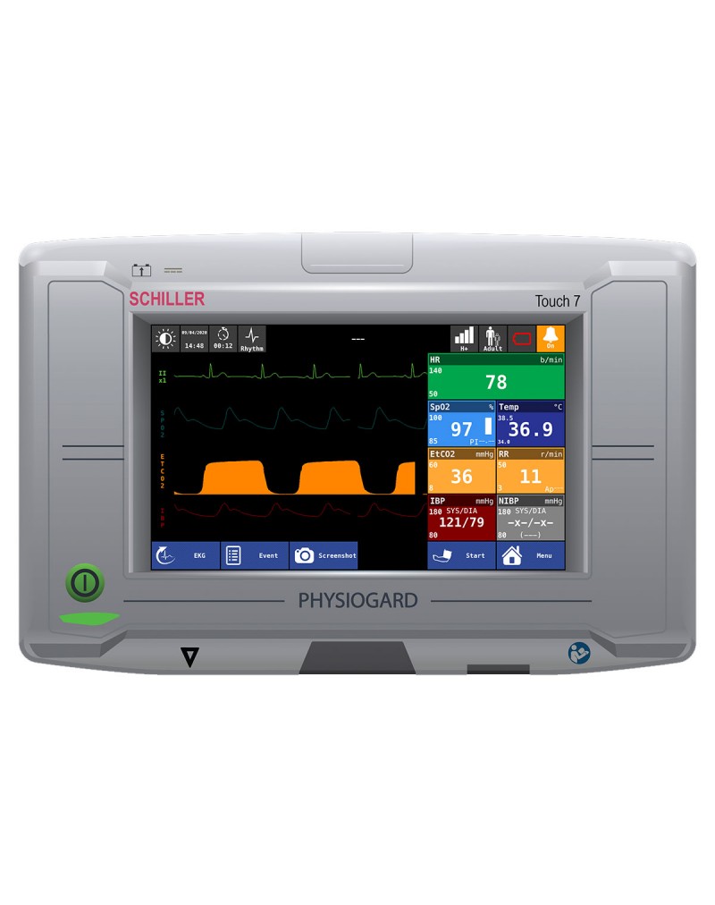 Schiller PHYSIOGARD Touch 7 Patient Monitor Screen Simulation for REALITi 360