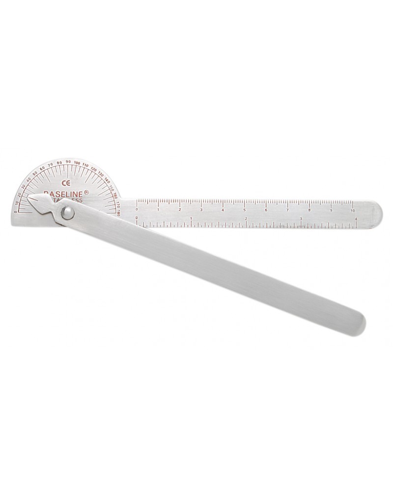 Baseline Stainles Steel Goniometer 180°,6 Inch