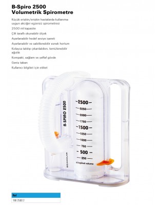 B-Spiro 2500 Volumetrik Spirometre