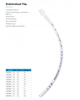 Endotrakeal Tüp (Balonsuz)