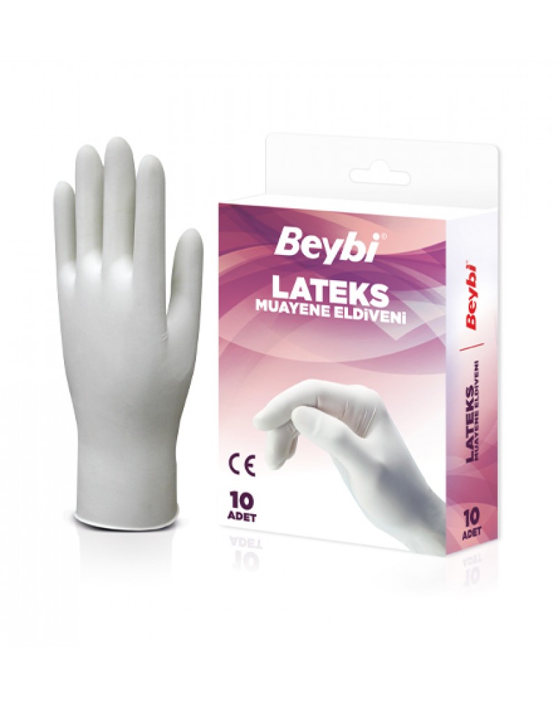 Beybi - Lateks Muayene Eldiven 10'luk Kutu