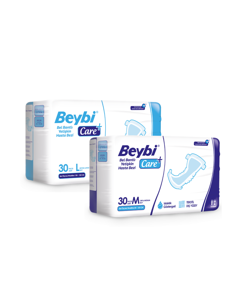 Beybi care - Bel Bantlı Yetişkin Hasta Altı Bezleri M - L