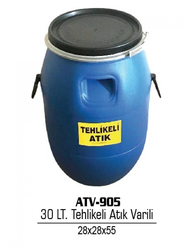 Tehlikeli Atık Varili 30 Lt