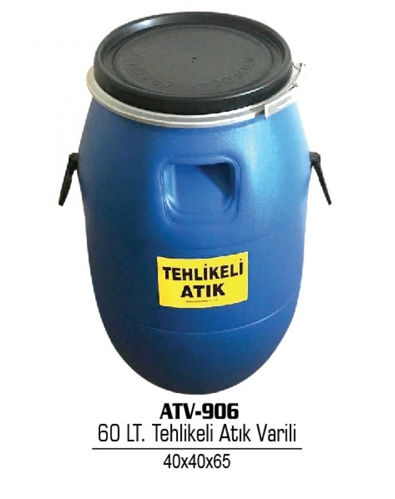 Tehlikeli Atık Varili 60 lt.