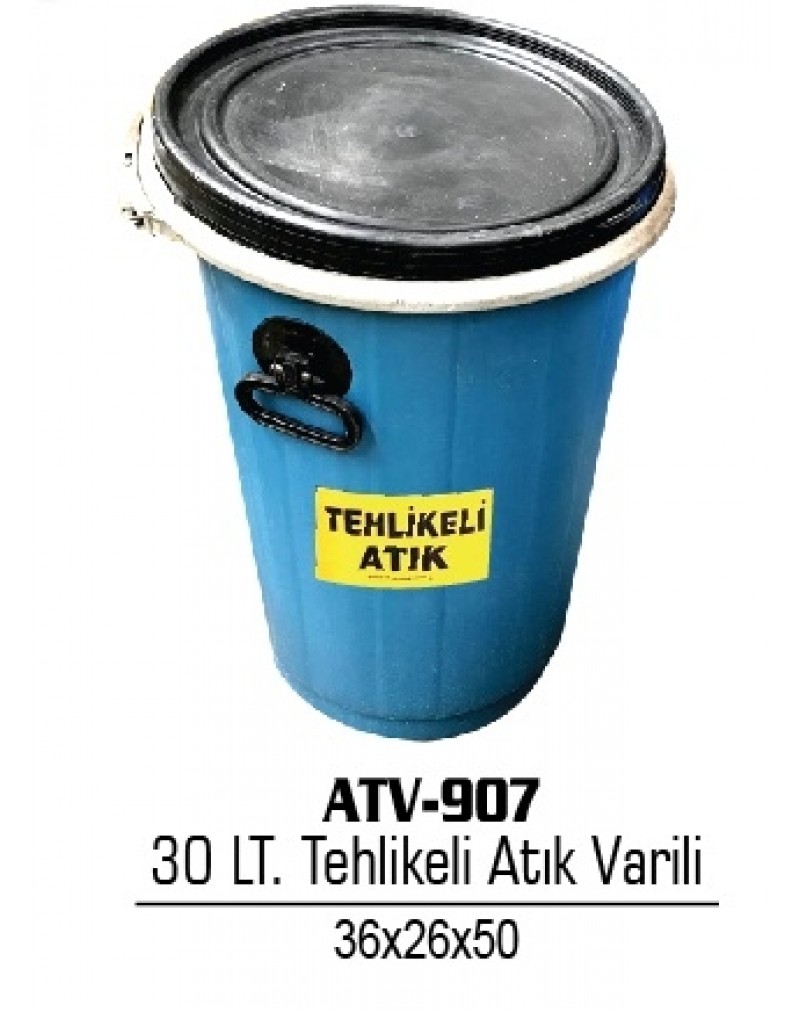 Tehlikeli Atık Varili 30 Lt