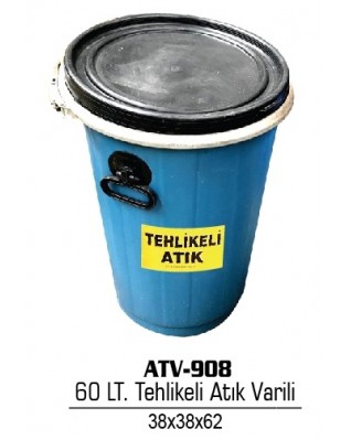 Tehlikeli Atık Varili 60 Lt