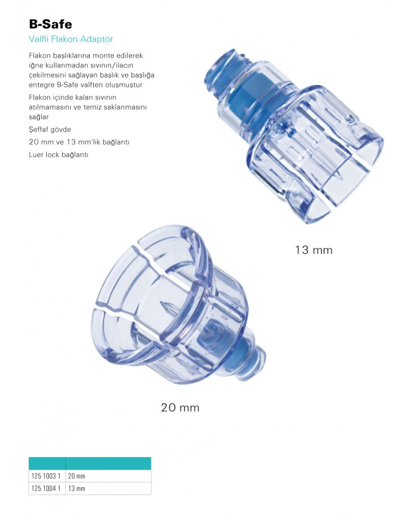 B-Safe Valfli Flakon Adaptör